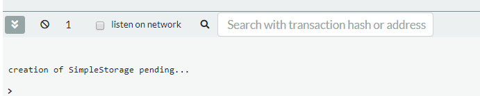 creation of SimpleStorage pending